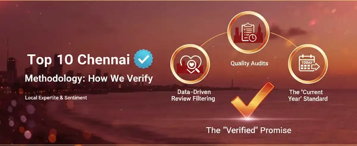 Official Top 10 Chennai Verified badge representing local expert human-vetted quality check.